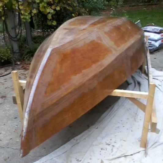 TotalBoat Traditional 5:1 Epoxy Resin Kit Resin used on the bottom of  a boat