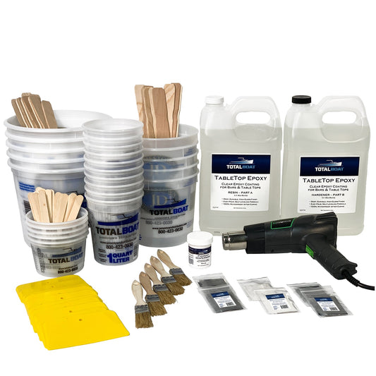 Epoxy White Marble Effect Countertop Kit 2 Gallon