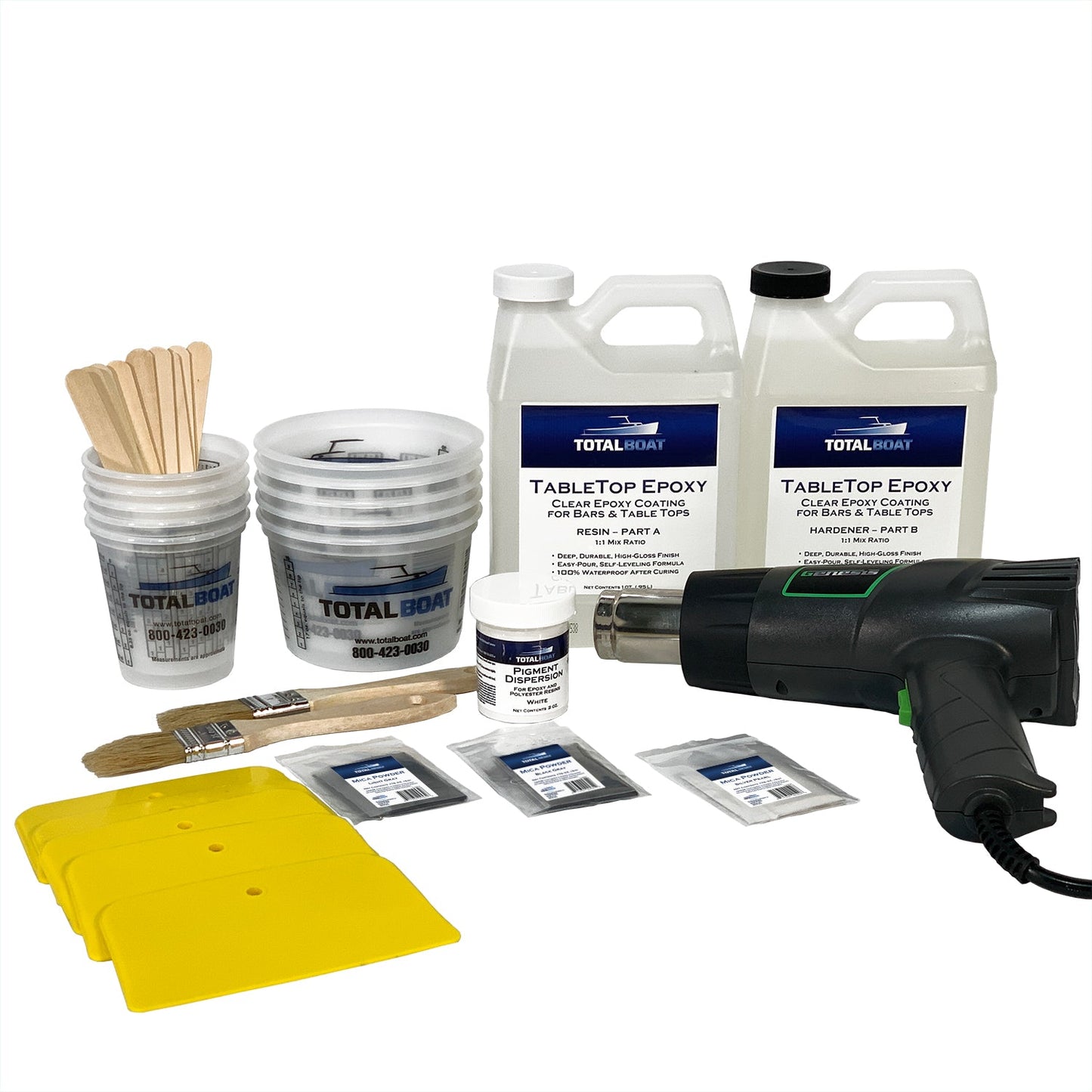 Epoxy White Marble Effect Countertop Kit 2 Quart