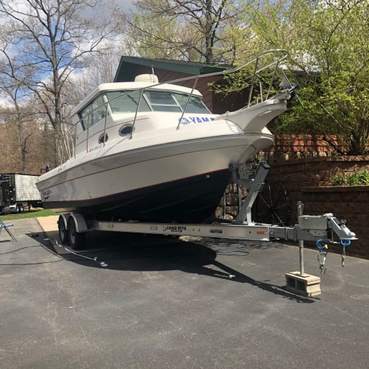 TotalBoat Special Brushing Thinner 100 used on a boat