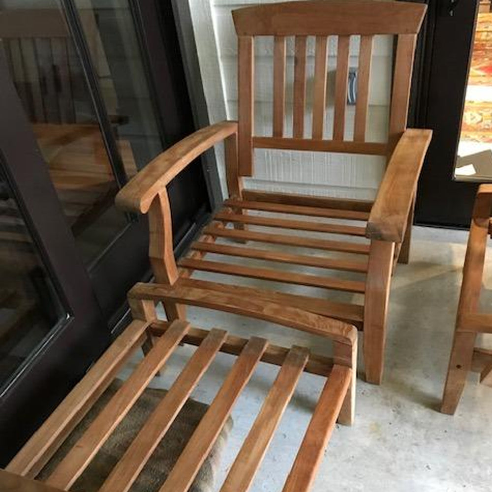 TotalBoat Teak Oil on a porch chair
