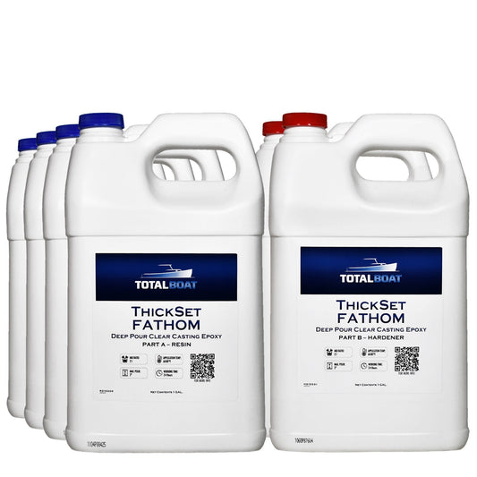 ThickSet Fathom Deep Pour Clear Casting Epoxy 6 Gallon Kit