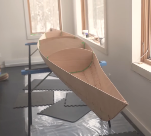 Szeto’s Stitch and Glue Skateboard Kayak