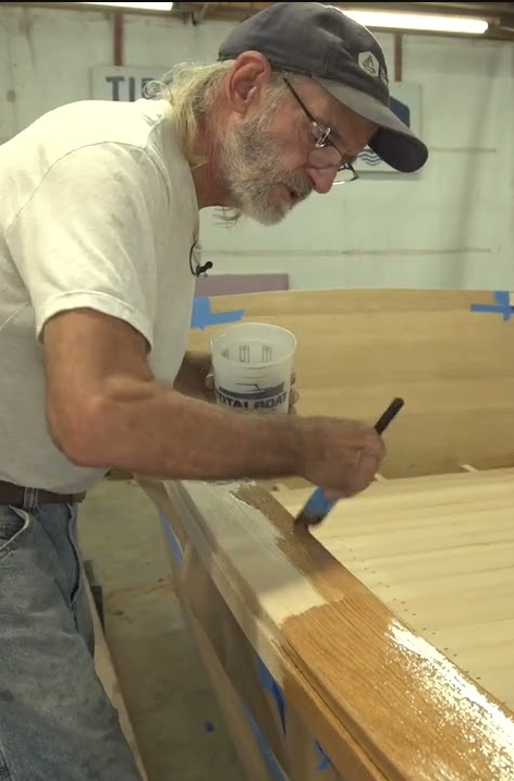 Varnishing the V-Bottom Skiff with Lou Sauzedde