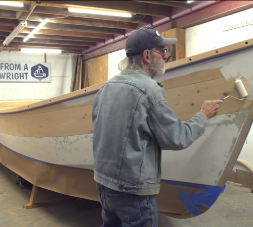 Fairing and Priming the Hull of Lou’s V-Bottom Skiff