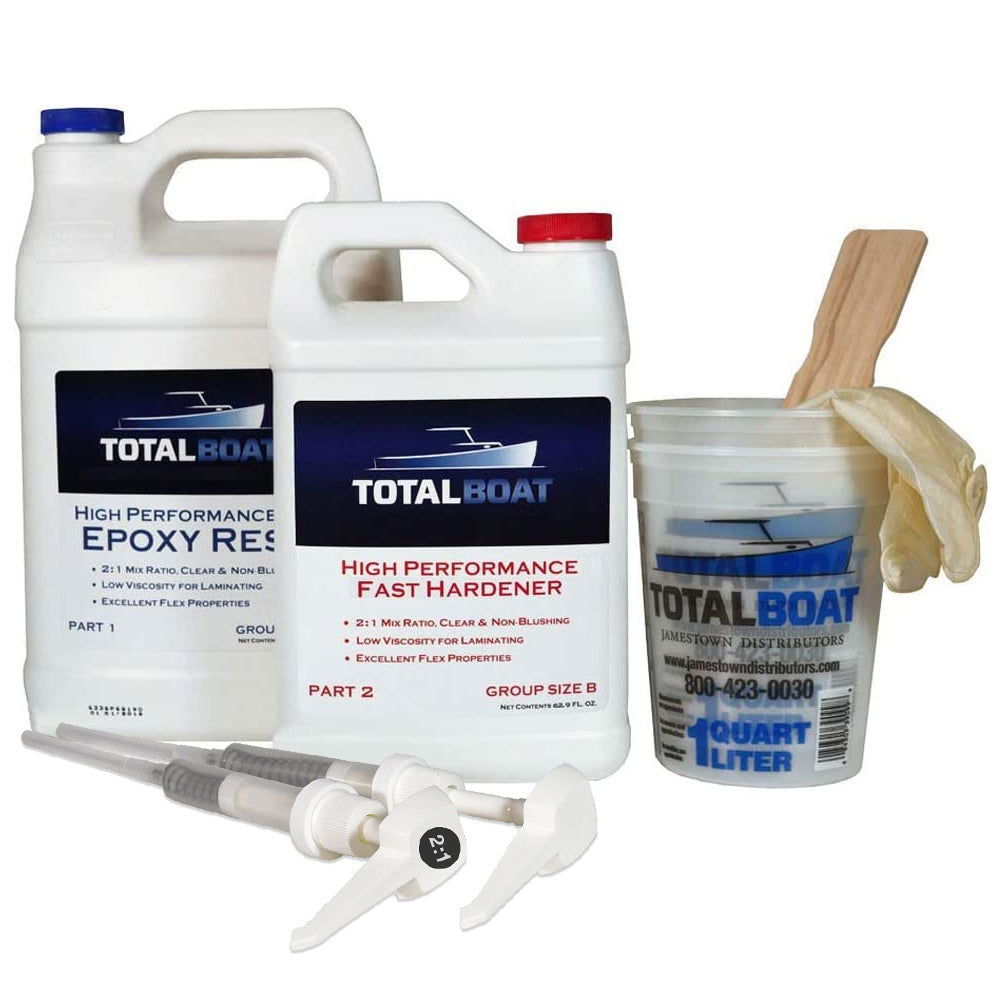 TotalBoat Clear High Performance Epoxy Kit Gallon B Fast