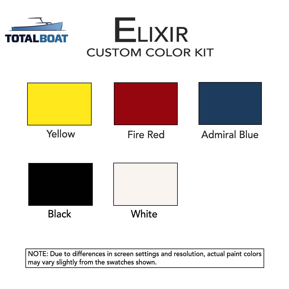 TotalBoat Elixir Custom Color Kit Colors