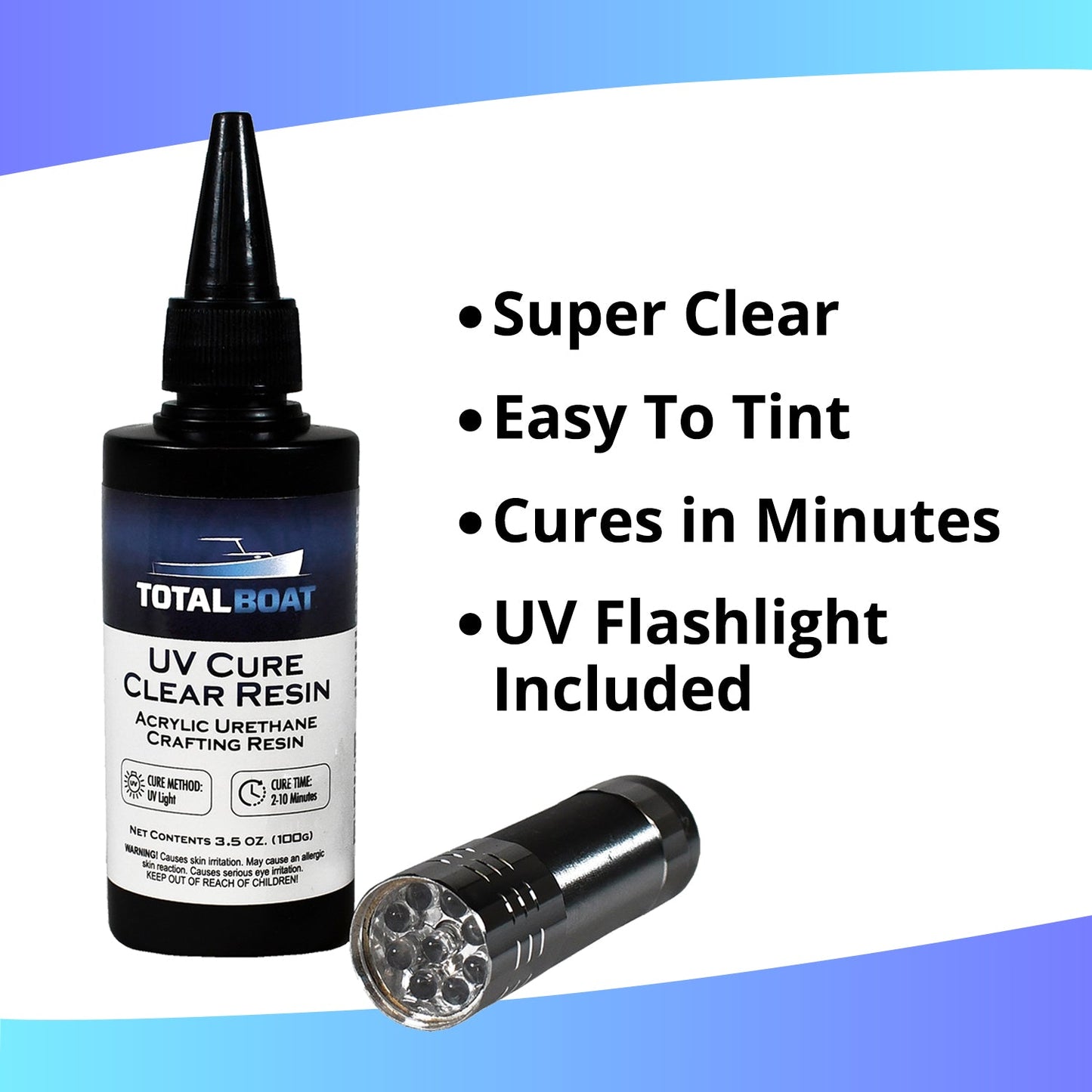 TotalBoat UV Cure Clear Resin Info