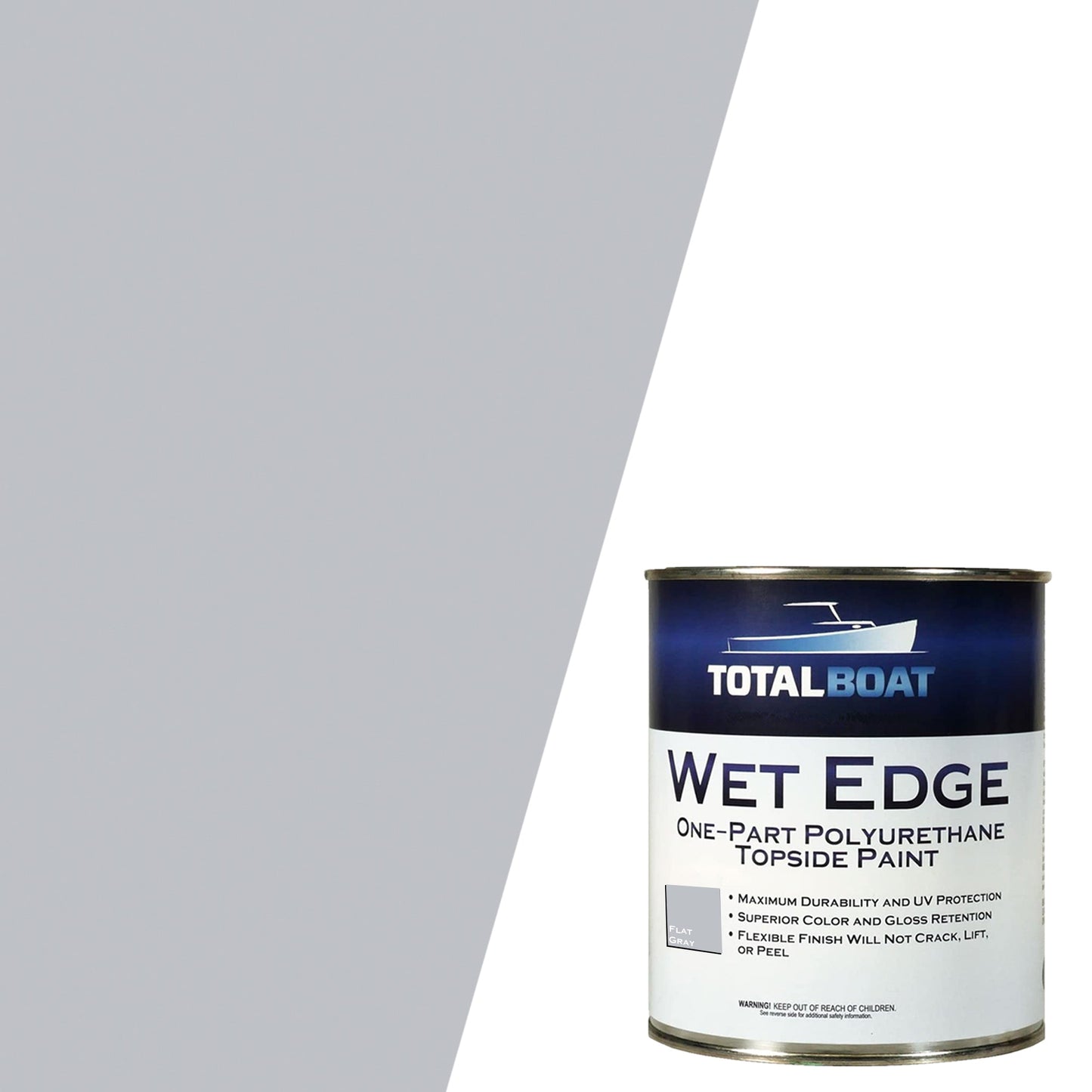 TotalBoat Wet Edge Topside Paint Flat Gray