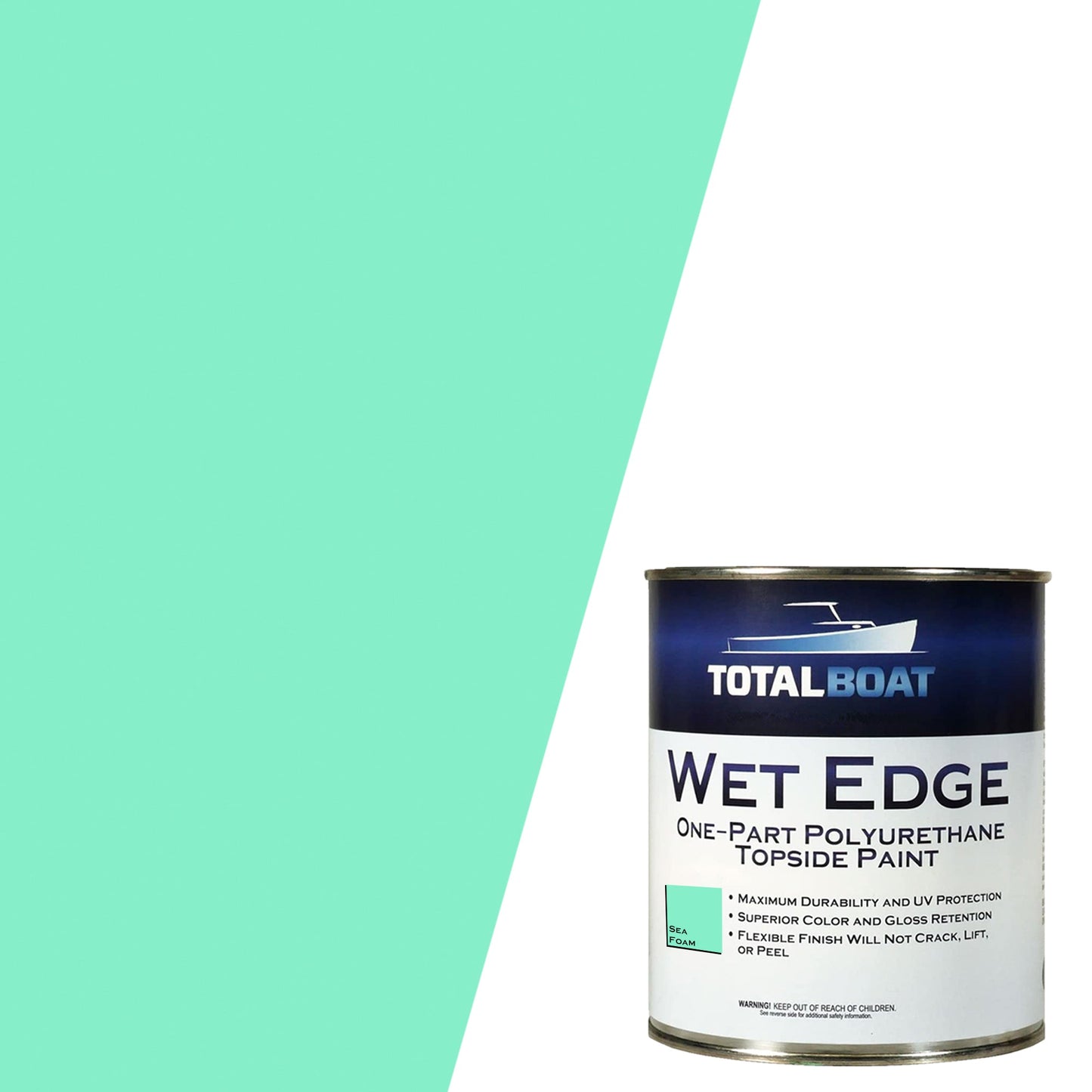 TotalBoat Wet Edge Topside Paint Sea Foam