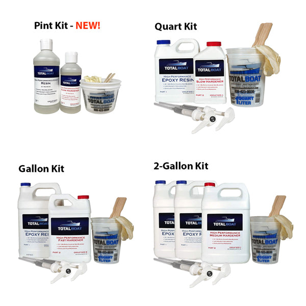 TotalBoat Clear High Performance Epoxy Kit All Sizes